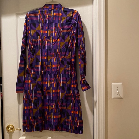 Dashiki Pride Kente Mauve Jacket - Picture 5 of 6